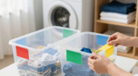 Creating an Organized Laundry System with Color-Coded Labels