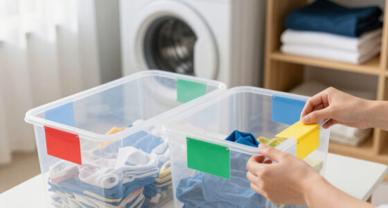 Creating an Organized Laundry System with Color-Coded Labels