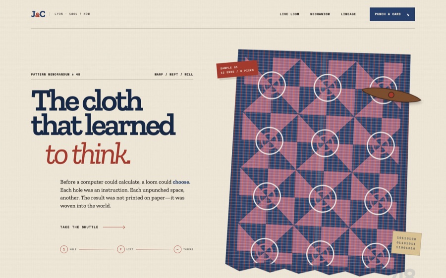 Jacquard & Card — The Cloth That Learned to Think (FABLE/175)